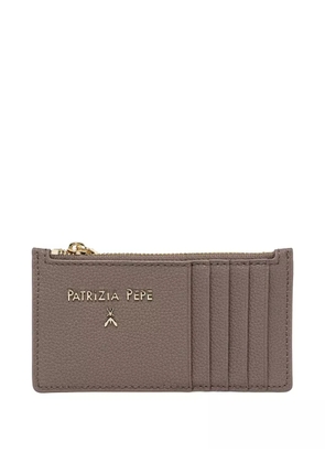 Patrizia Pepe Fly-plaque cardholder - Grey