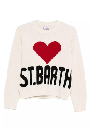 MC2 Saint Barth kyla heart knitwear - White