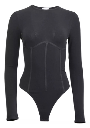 Fleur Du Mal organic-cotton T-shirt bodysuit - Black