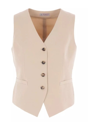 Alberto Biani single-breasted vest - Neutrals