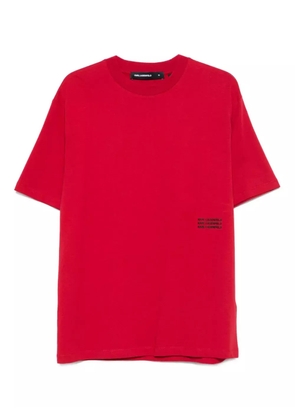 Karl Lagerfeld crew-neck logo T-shirt - Red