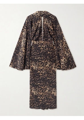 Johanna Ortiz - Post Treasured Open-back Cutout Leopard-print Silk-blend Maxi Dress - Animal print - US0,US2,US4,US6,US8,US10