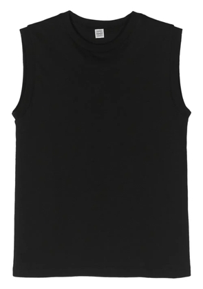 TOTEME crew-neck organic cotton tank top - Black