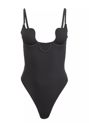 Fleur Du Mal Le Stretch micro seduce U-plunge bodysuit - Black