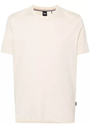 BOSS raised-logo cotton T-shirt - Neutrals