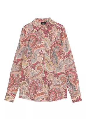 ETRO paisley-print long-sleeved shirt - Red