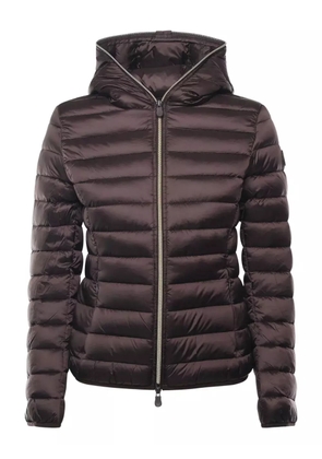 Save The Duck hooded zip coat - Brown