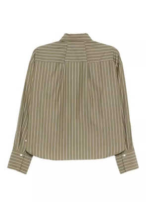 rag & bone Martha striped poplin shirt - Green