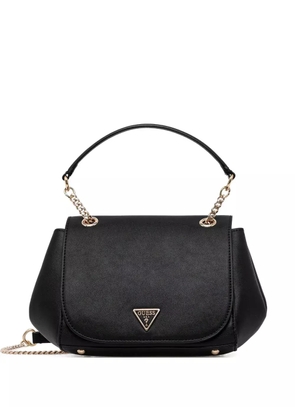 GUESS USA chain-strap logo-plaque shoulder bag - Black