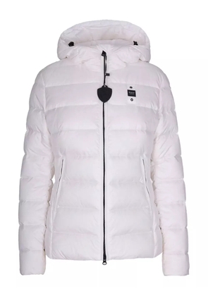 Blauer Caroll hooded embellished puffer jacket - White