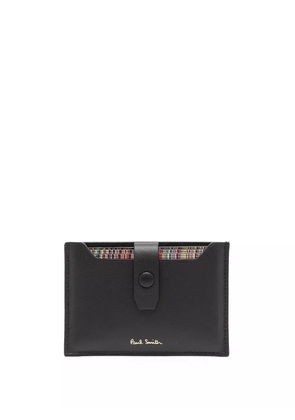 Paul Smith Signature stripe pull out card holder - Black