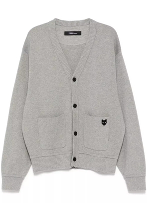 ZZERO BY SONGZIO emblem seamless cardigan - Grey