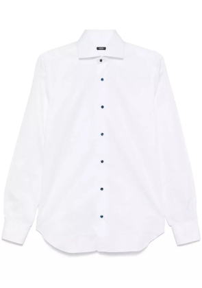 Barba poplin shirt - White