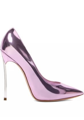 Casadei 120mm Blade Interstellar metallic pumps - Purple