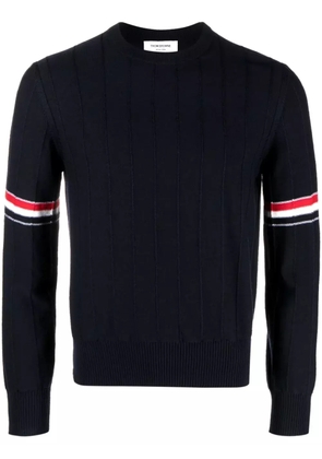 Thom Browne RWB-stripe long-sleeve jumper - Blue