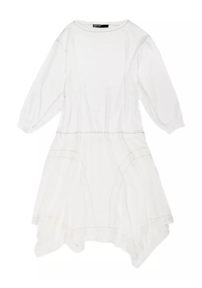 Bimba y Lola lace-trimmed cotton dress - White