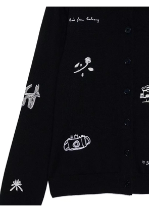 Paul Smith embroidered cardigan - Black