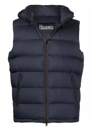 Herno quilted hooded gilet - Blue