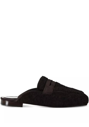 SOPHIQUE Riviera penny-strap flat mules - Brown