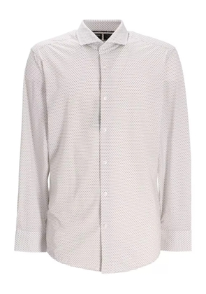 BOSS printed cotton shirt - Neutrals