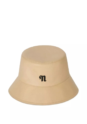 Nanushka Caran logo-detail bucket hat - Neutrals