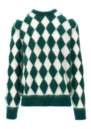AMARÁNTO argyle-pattern sweater - Green