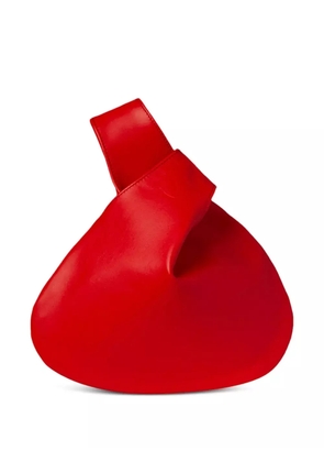 MARY SMALLWOOD Nexus satin clutch bag - Red