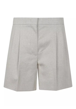 Max Mara pintuck detailing shorts - Silver