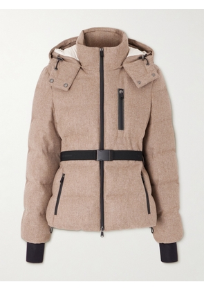 Brunello Cucinelli - Belted Padded Wool Jacket - Brown - IT38,IT40,IT42,IT44,IT46