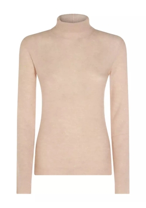 Fabiana Filippi roll-neck embellished sweater - Neutrals