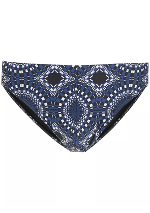 Amir Slama Sunga abstract swimming trunks - Blue