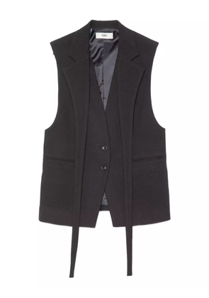Muller Of Yoshiokubo tie-detailing gilet - Black