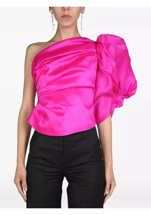ANOUKI one-shoulder puff-sleeve top - Pink