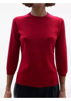 LA ROSE three-quarter-sleeved top - Red