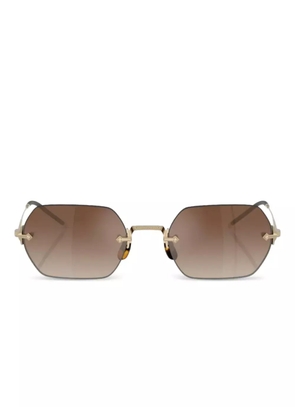 Oliver Peoples TK-13 geometric-frame sunglasses - Brown