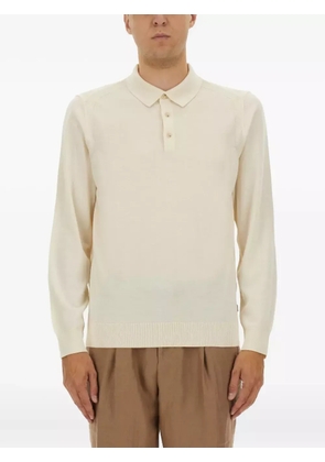 BOSS long-sleeve polo shirt - Neutrals