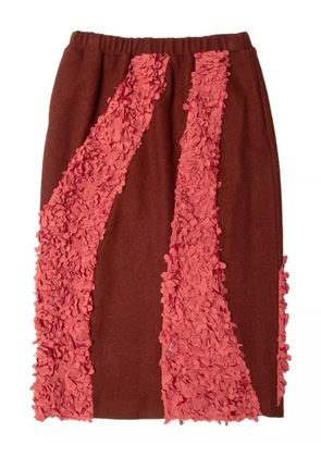 Muller Of Yoshiokubo panelled-design midi skirt - Brown