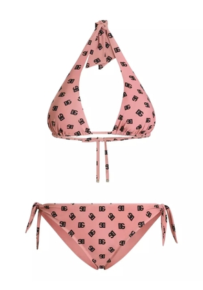 Dolce & Gabbana DNA polka-dot print bikini - Pink