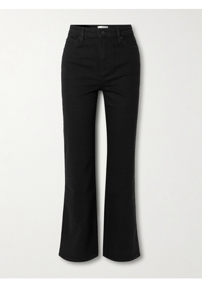 FRAME - The Arrow High-rise Flared Jeans - Black - 23,24,25,26,27,28,29,30,31,32