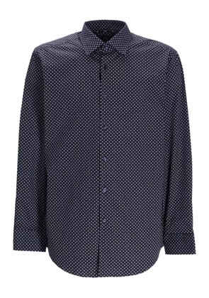 BOSS polka dot-patterned shirt - Black