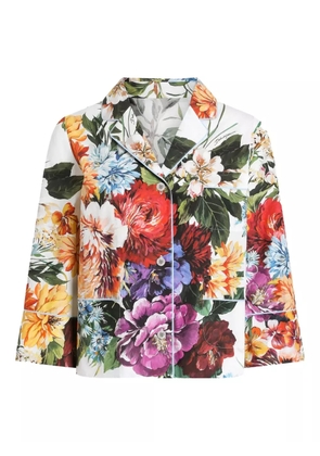Dolce & Gabbana foral-print shirt - White