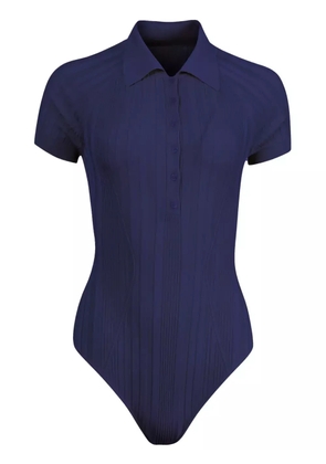 Fleur Du Mal ribbed bodysuit - Blue