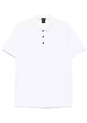 BOSS logo-print polo shirt - White