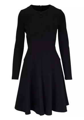 Akris Punto zip-up panelled flared midi dress - Black