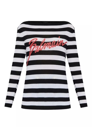 Balmain logo-print jumper - Black