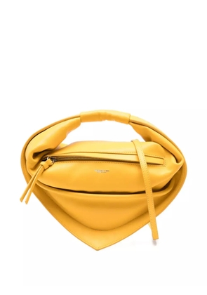 FEDERICO CINA leather zip tote bag - Yellow