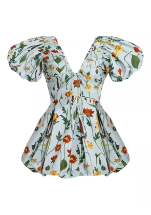 Agua By Agua Bendita Noni Primavera floral-print mini dress - Blue