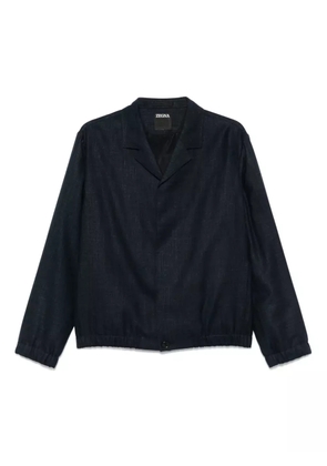 Zegna mélange-effect jacket - Blue