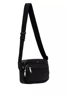 BOSS logo-detail messenger bag - Black