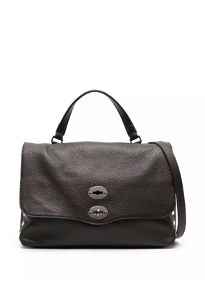 Zanellato large Postina leather tote bag - Brown